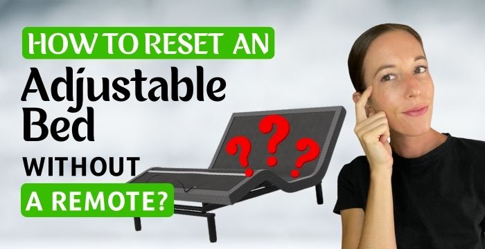 how to reset adjustable bed without remote